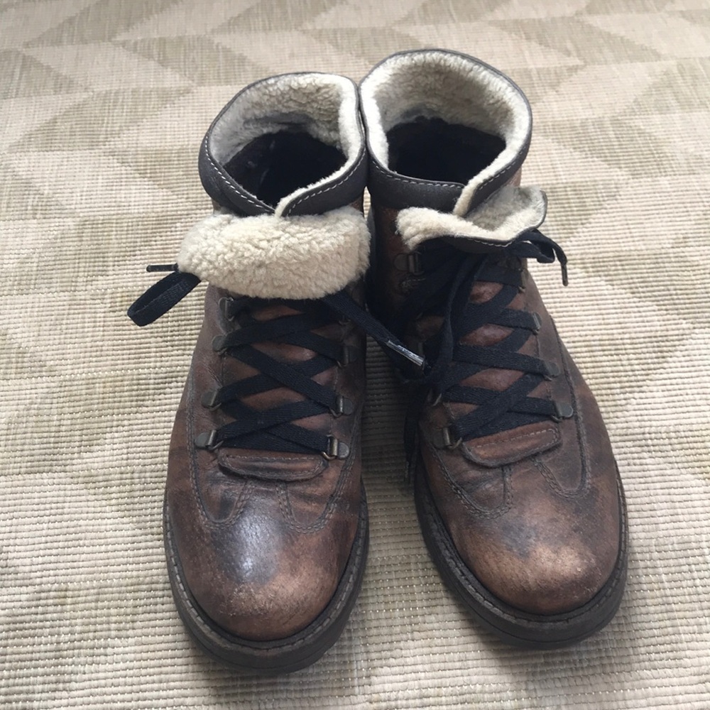 Winter Boots with Fabric and shearling Lining